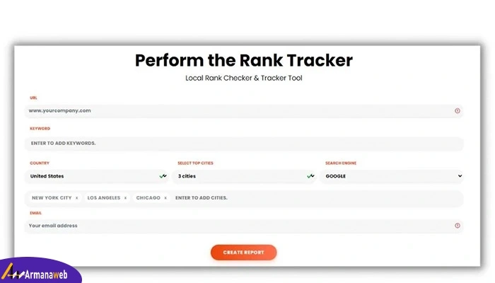 GeoRanker برای ردیابی سئو خاص مکان