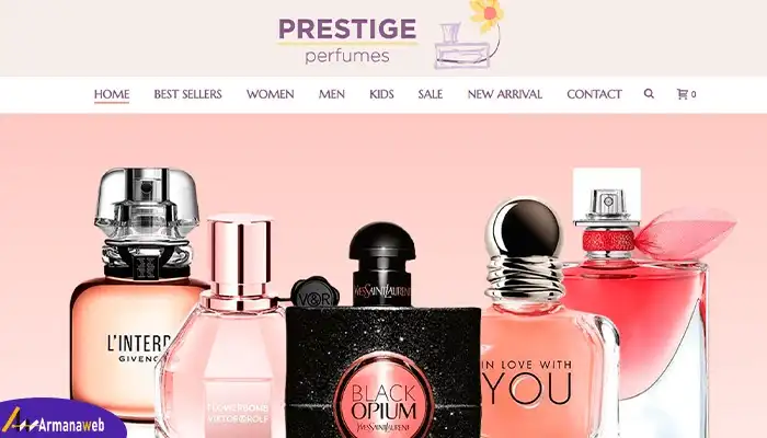  وب سایت Prestige Perfumes